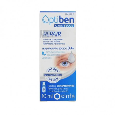 Comprar online OPTIBEN OJOS SECOS REPAIR 10 ML FRASCO - Coliseum