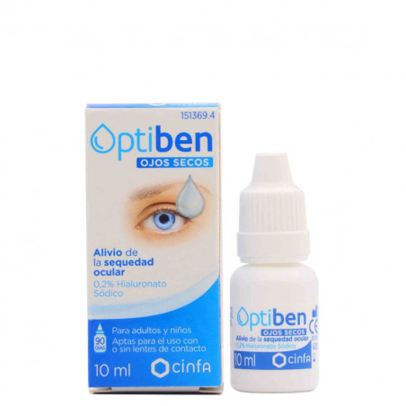 Comprar online OPTIBEN OJO SECO LAGRIMA ARTIFICIAL 10 ML - Coliseum