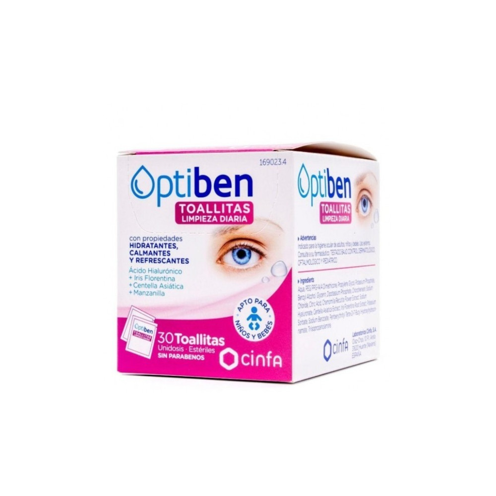Comprar online OPTIBEN 30 TOALLITAS UNIDOSIS - Farmacia Coliseum