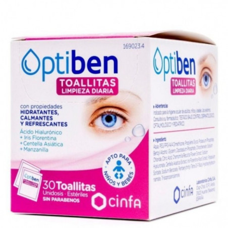 Comprar online OPTIBEN 30 TOALLITAS UNIDOSIS - Farmacia Coliseum