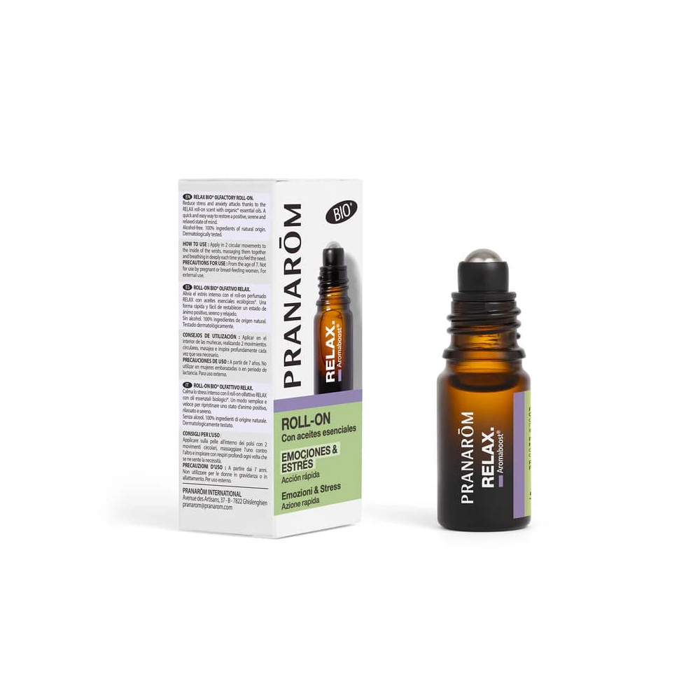 Comprar online AROMABOOST RELAX (LAVANDA) ROLL ON 5 CC BIO PRANAROM