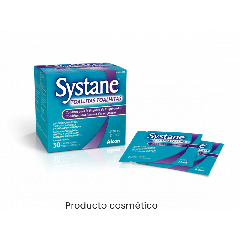 SYSTANE TOALLITAS HUMEDAS ESTERILES OCULARES 30 UNIDADES - Coliseum