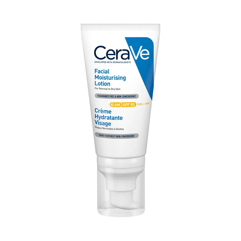 Comprar CERAVE LOCION HIDRATANTE DE ROSTRO SPF 50 52 ML - Coliseum