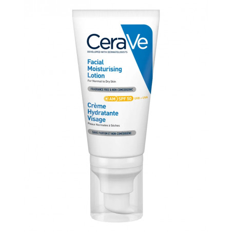Comprar CERAVE LOCION HIDRATANTE DE ROSTRO SPF 50 52 ML - Coliseum