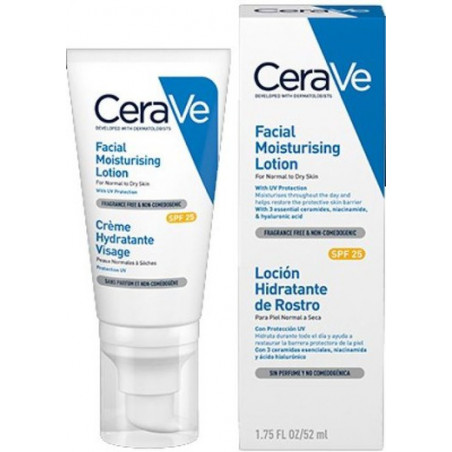 Comprar CERAVE LOCION HIDRAT ROSTRO SPF25 DIA AM 52 ML - Coliseum