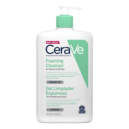 Comprar CERAVE GEL LIMPIADOR ESPUMOSO FAMILIAR 1000 ML - Coliseum