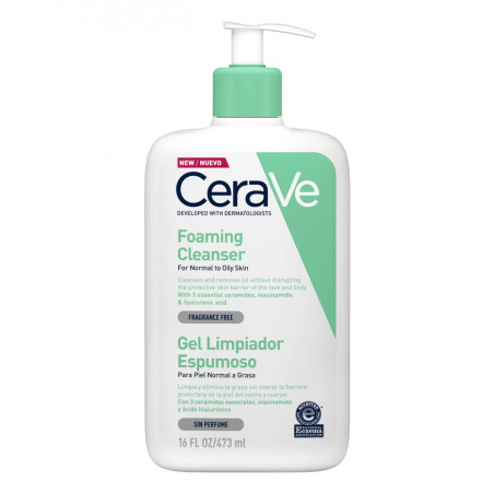 Comprar online CERAVE GEL LIMPIADOR ESPUMOSO 473 ML- Farmacia Coliseum