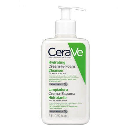 Comprar CERAVE CREMA-ESPUMA HIDRATANTE 236 ML - Farmacia Coliseum