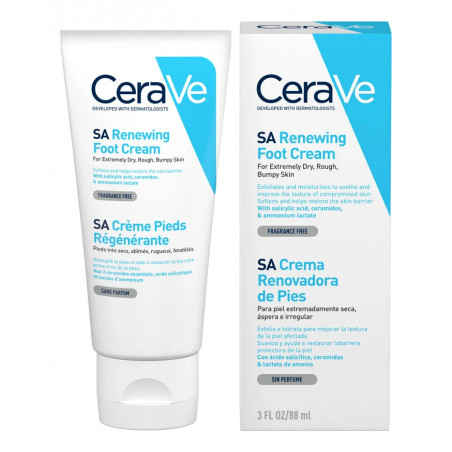 Comprar online CERAVE CREMA RENOVADORA PIES 88 ML - Farmacia Coliseum