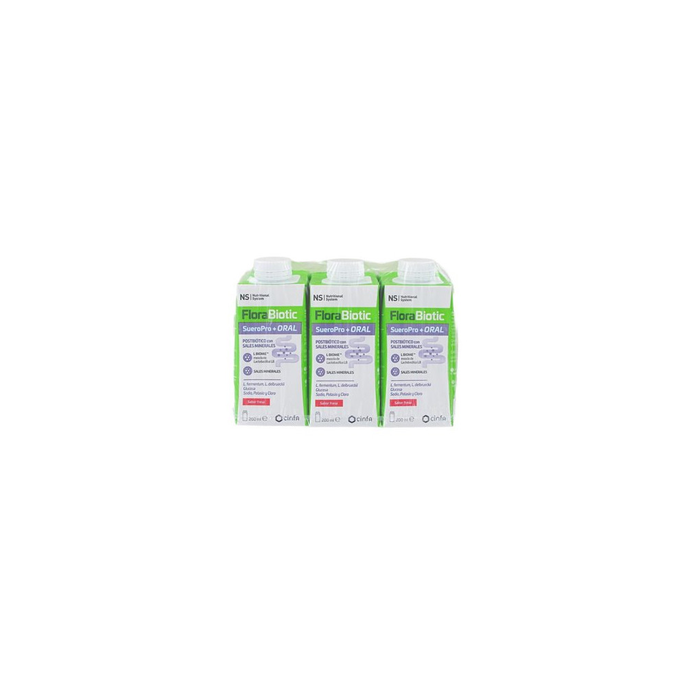 Comprar online NS FLORABIOTIC SUEROPRO+ SABOR FRESA 3 X 200 ML