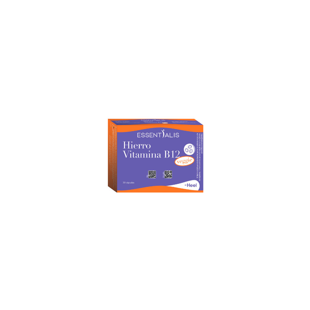 Comprar online HIERRO VIT B12 30 VEG CAPS ESSENTIALIS HEEL - Coliseum