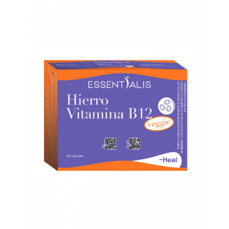 Comprar online HIERRO VIT B12 30 VEG CAPS ESSENTIALIS HEEL - Coliseum
