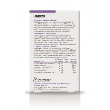 Comprar URISOR 30 CAP PHARMASOR online - Farmacia Coliseum