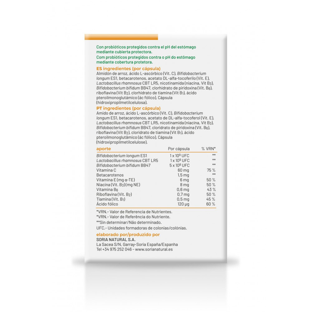 Comprar PROBINFLAM 20 CAP SORIA NATURAL online - Farmacia Coliseum