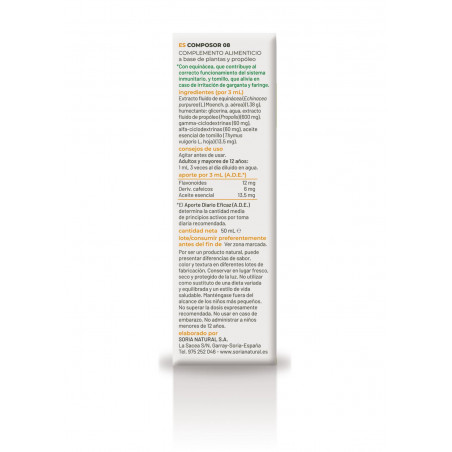 Comprar COMPOSOR 8 XXI ECHINACOMPLEX 50 ML SORIA NATURAL online