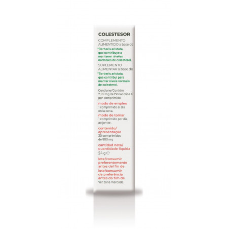 Comprar online COLESTESOR 30 COMP SORIA NATURAL - Farmacia Coliseum
