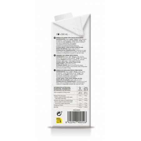Comprar BEBIDA DE AVENA CON CACAO 1L ALECOSOR SORIA NATURAL online