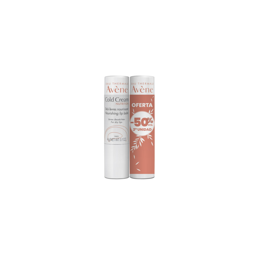 AVENE DUPLO COLD CREAM STICK LABIAL NUTRITIVO  2 UNIDADES - Coliseum