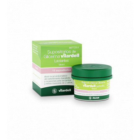 Comprar SUPOSITORIOS VILARDELL LACTANTES 15 UNIDADES ONLINE - COLISEUM