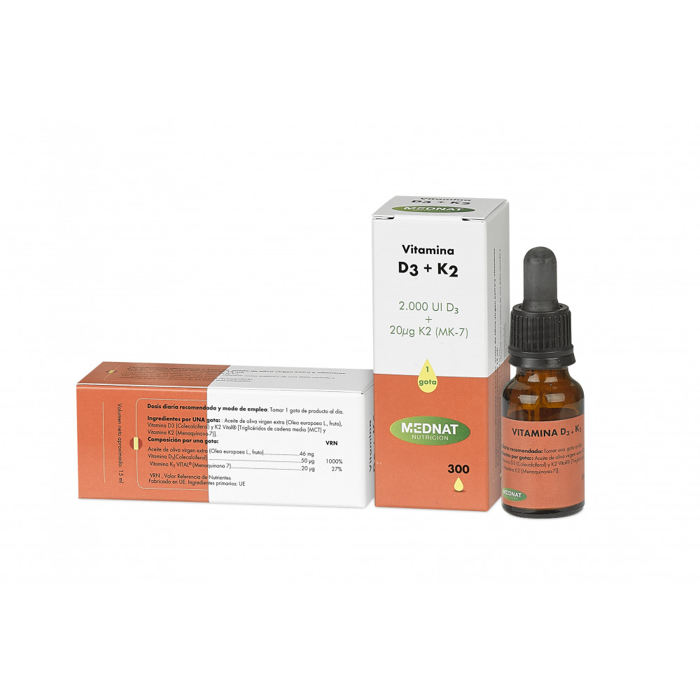 Comprar VITAMINA D3 K2 (2000UI + 20MCG) 15 CC MEDNAT online - Coliseum