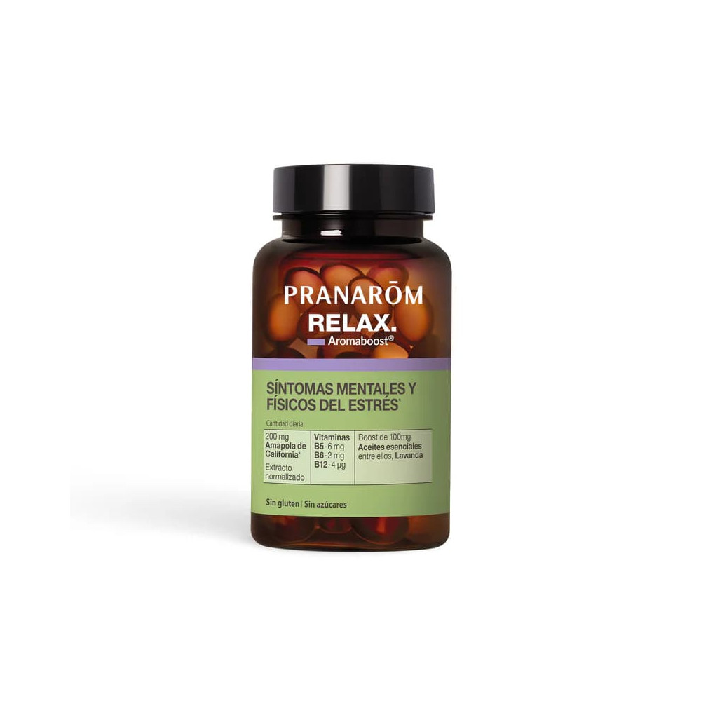 Comprar online AROMABOOST RELAX 60 CAP PRANAROM - Farmacia Coliseum