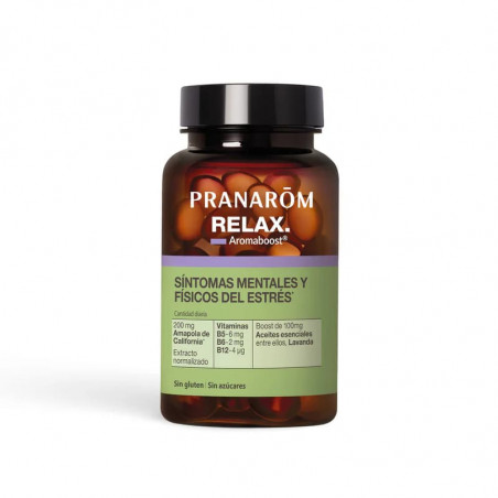 Comprar online AROMABOOST RELAX 60 CAP PRANAROM - Farmacia Coliseum
