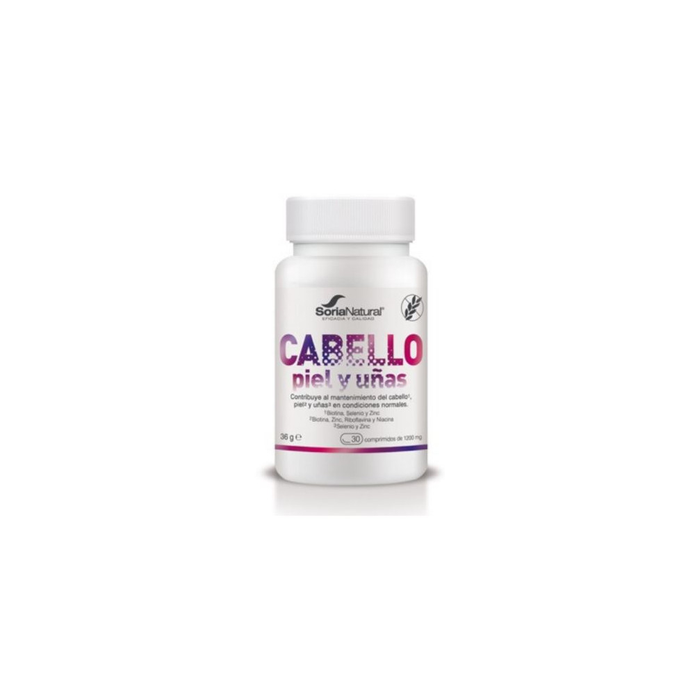 Comprar online CABELLO PIEL UÑAS 30 COMP SORIA NATURAL - Farmacia Coliseum