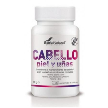 Comprar online CABELLO PIEL UÑAS 30 COMP SORIA NATURAL - Farmacia Coliseum