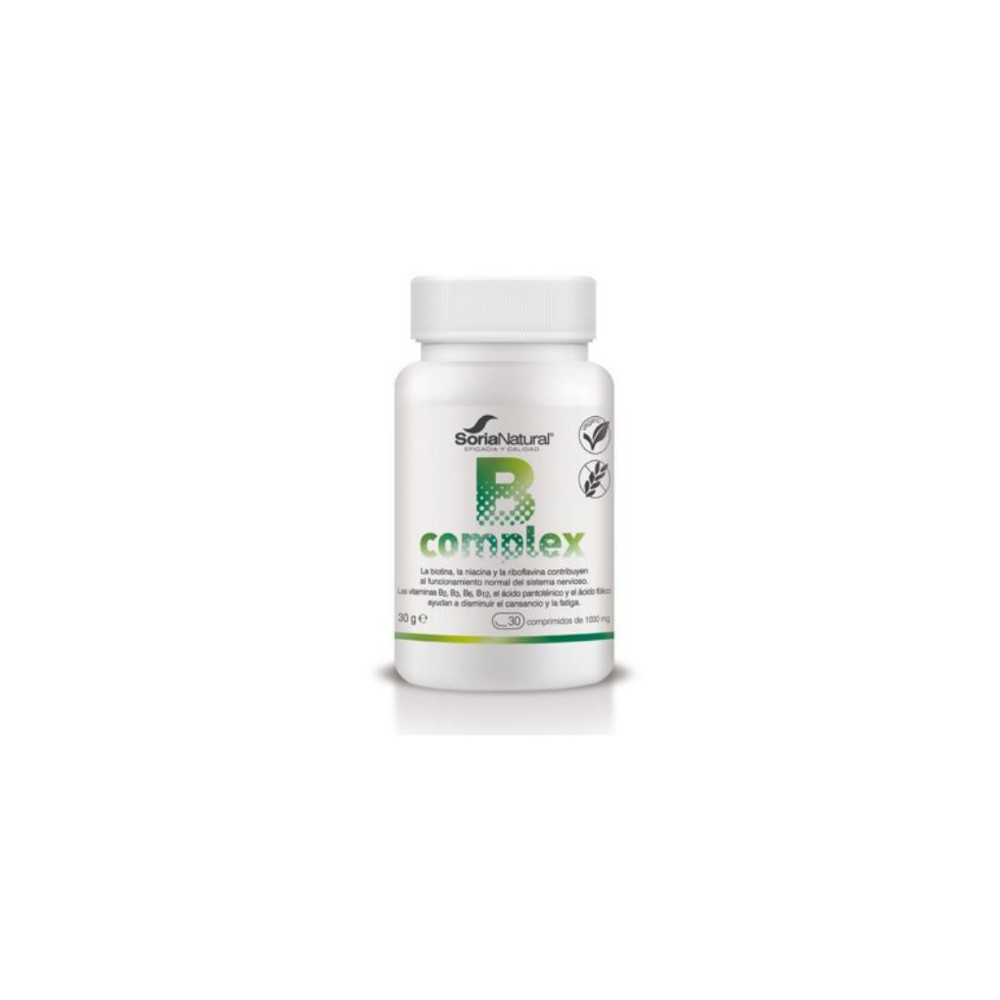 Comprar online B COMPLEX 30 COMP SORIA NATURAL - Farmacia Coliseum