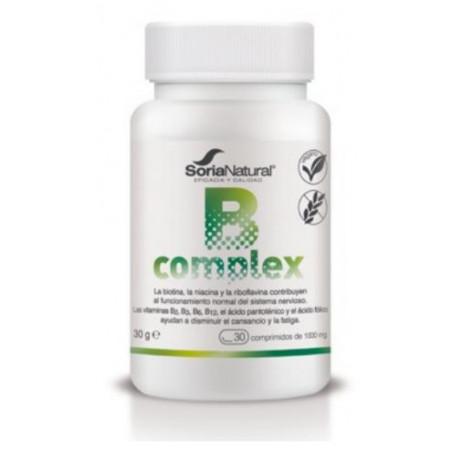 Comprar online B COMPLEX 30 COMP SORIA NATURAL - Farmacia Coliseum