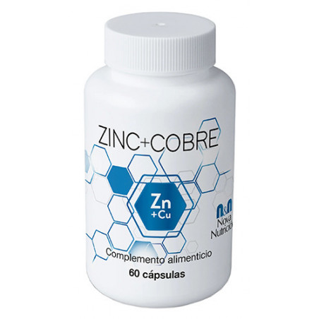 Comprar online ZINC+COBRE 60 CAP NOVA NUTRICION - Farmacia Coliseum