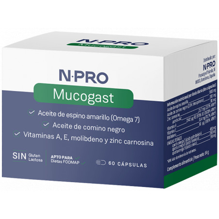 Comprar NPRO MUCOGAST 60 PERLAS NATURAL PROBIOTICS online - Coliseum