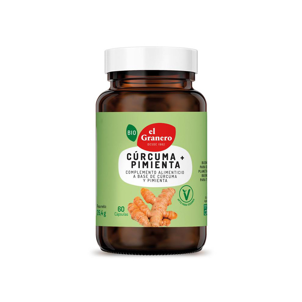 Comprar CURCUMA PIMIENTA BIO 60 CAP BIOGRAN EL GRANERO online Coliseum