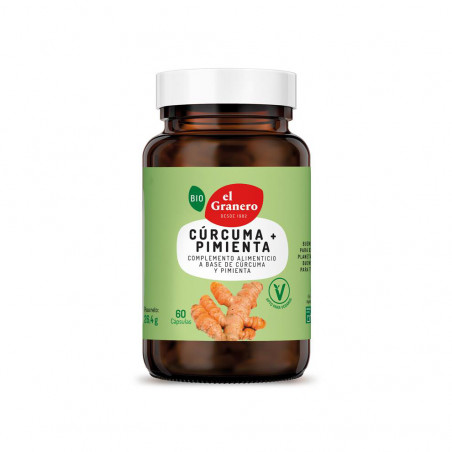 Comprar CURCUMA PIMIENTA BIO 60 CAP BIOGRAN EL GRANERO online Coliseum