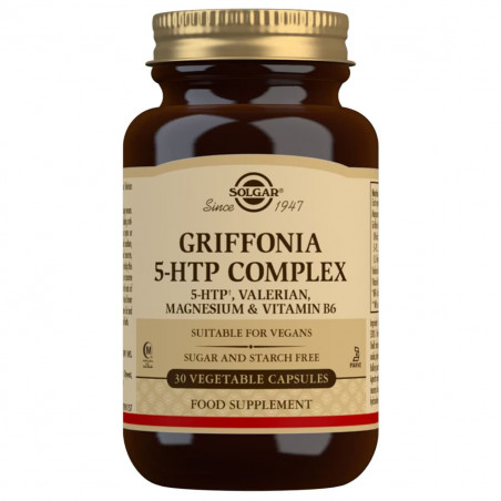 Comprar online GRIFFONIA 5HTP COMPLEX 30 CAP SOLGAR -Farmacia Coliseum