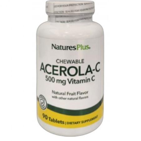 Comprar ACEROLA C MASTICABLE 500 MG DE VIT C 90 COMP NATURE'S PLUS