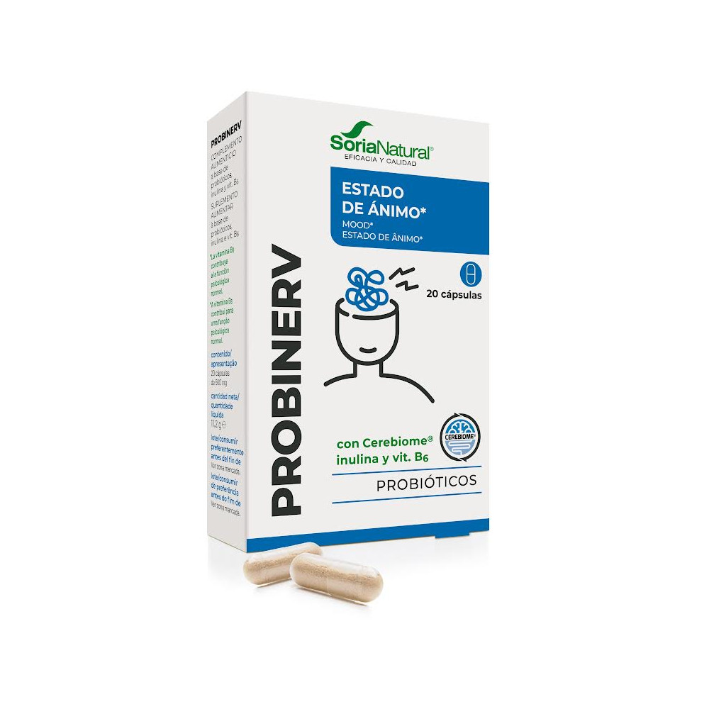 Comprar online PROBINERV 20 CAP SORIA NATURAL - Farmacia Coliseum