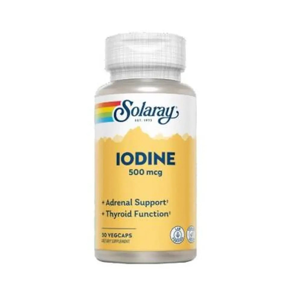 Comprar IODINE 500 MCG 30 CAPS SOLARAY online - Farmacia Coliseum