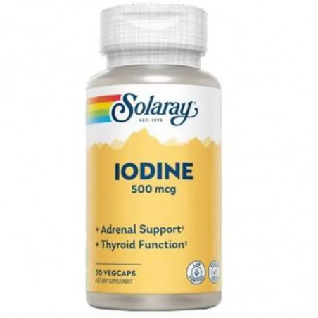 Comprar IODINE 500 MCG 30 CAPS SOLARAY online - Farmacia Coliseum