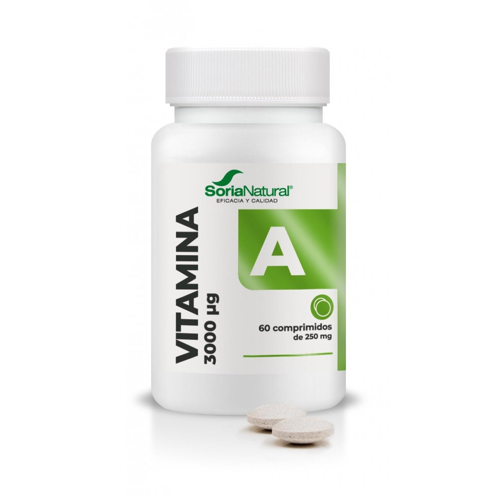 Comprar VITAMINA A 3000 MCG 60 COMP SORIA NATURAL - Farmacia Coliseum