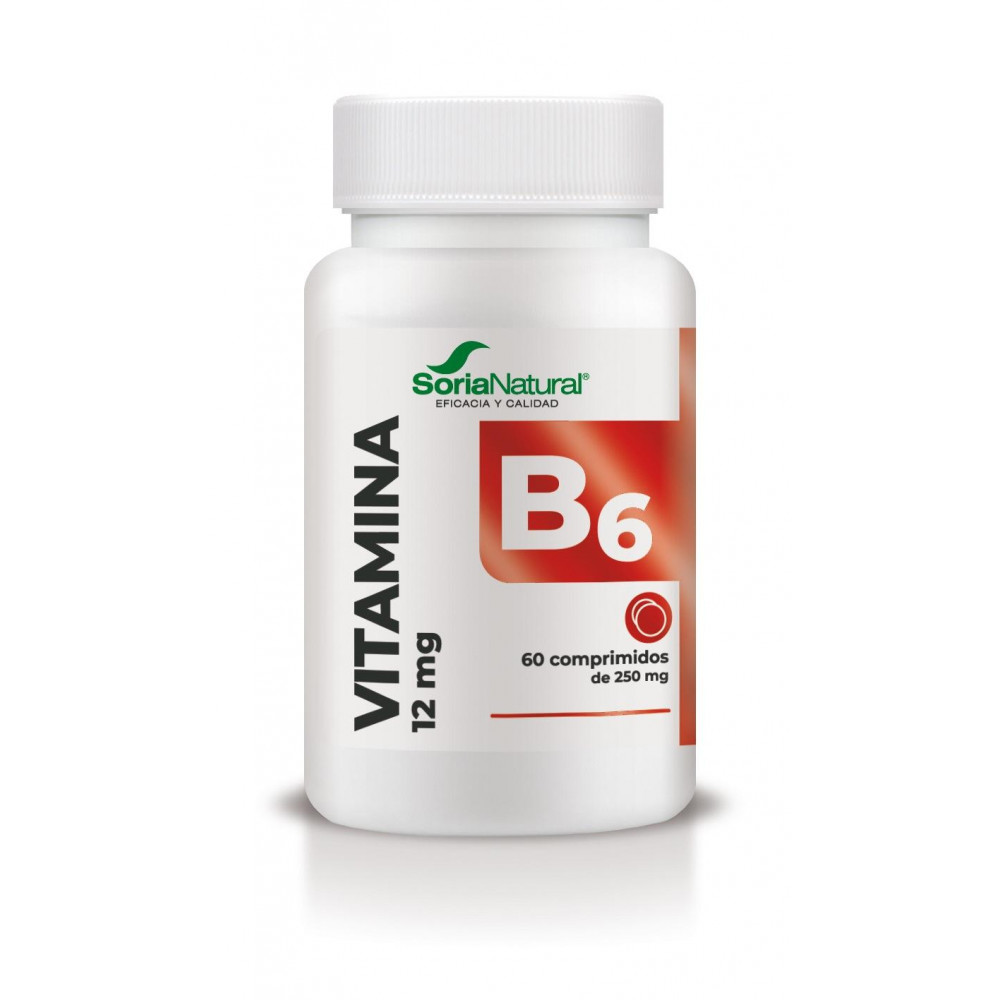 Comprar VITAMINA B6 12 MG 60 COMP SORIA NATURAL online - Farmacia Coliseum