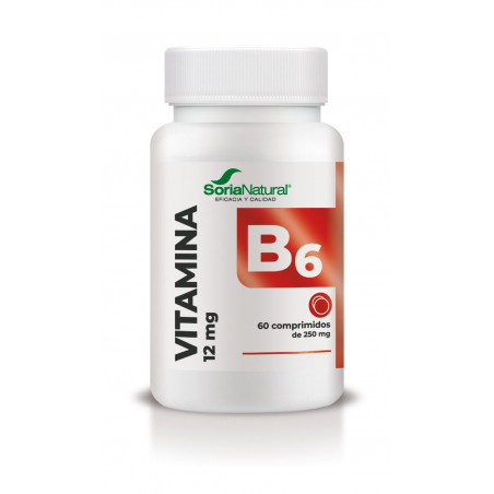 Comprar VITAMINA B6 12 MG 60 COMP SORIA NATURAL online - Farmacia Coliseum