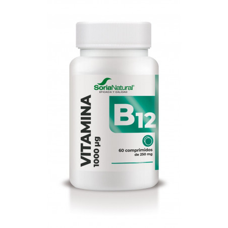 Comprar VITAMINA B12 1000MCG 60COMP SORIA NATURAL - Farmacia Coliseum