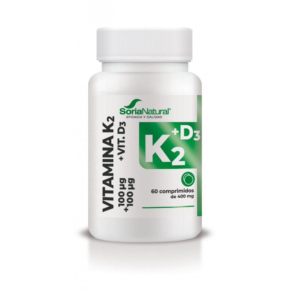Comprar VITAMINA D3 + K2  60 COMP SORIA NATURAL - Farmacia Coliseum
