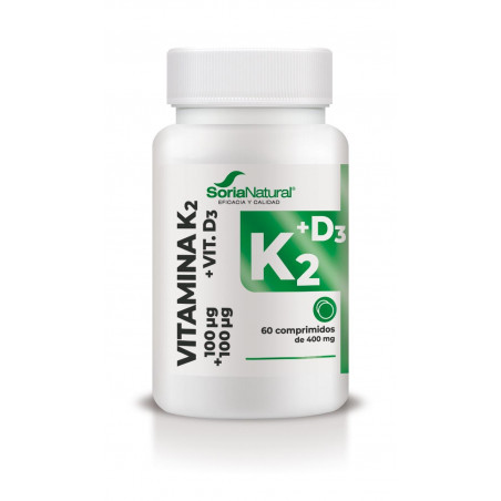 Comprar VITAMINA D3 + K2  60 COMP SORIA NATURAL - Farmacia Coliseum
