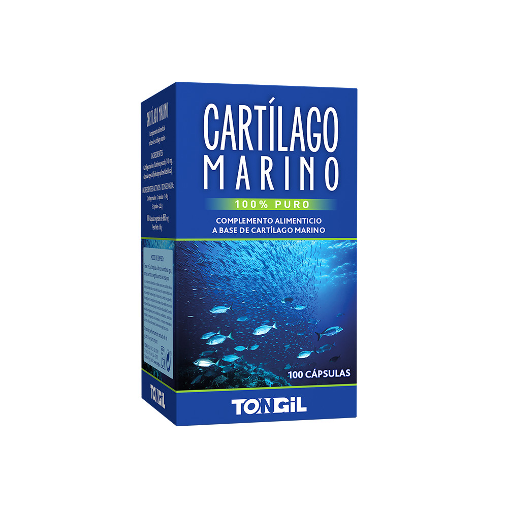 Comprar CARTILAGO MARINO 100 CAP TONGIL online - Farmacia Coliseum