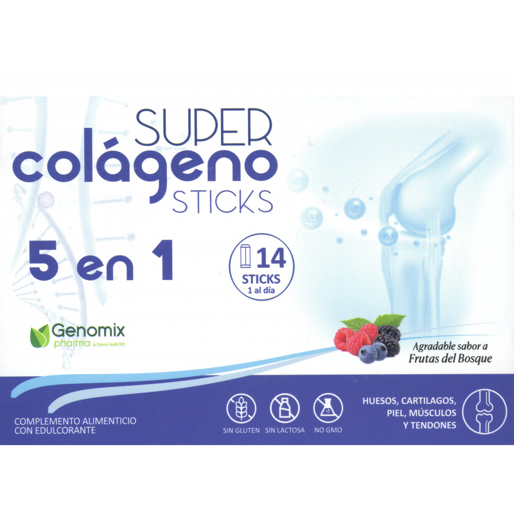 Comprar online COLAGENO SUPER STICKS 5 EN 1 14 SOBRES SCIENCE HEALTH