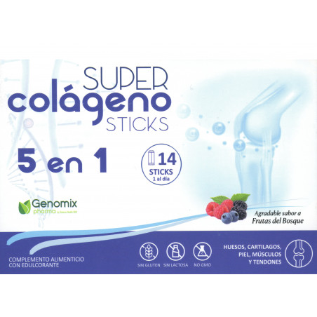 Comprar online COLAGENO SUPER STICKS 5 EN 1 14 SOBRES SCIENCE HEALTH