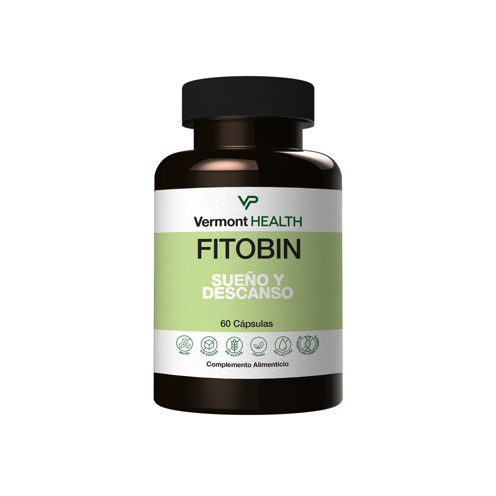 Comprar FITOBIN 60 CAPS SUEÑO Y DESCANSO VERMONT HEALTH online