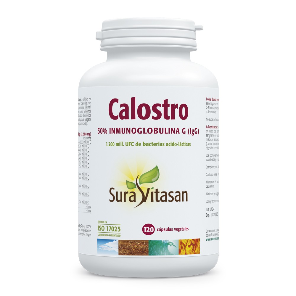 Comprar CALOSTRO COLOSTRUM 120 CAP SURAVITASAN - Farmacia Coliseum